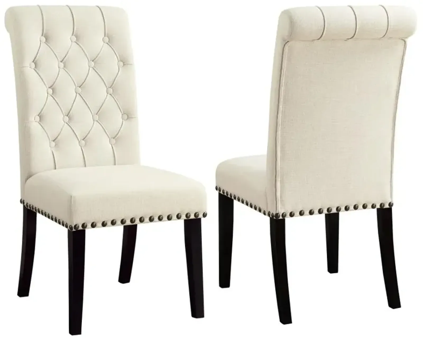 Alana Tufted Back Upholstered Side Chairs Beige (Set of 2)