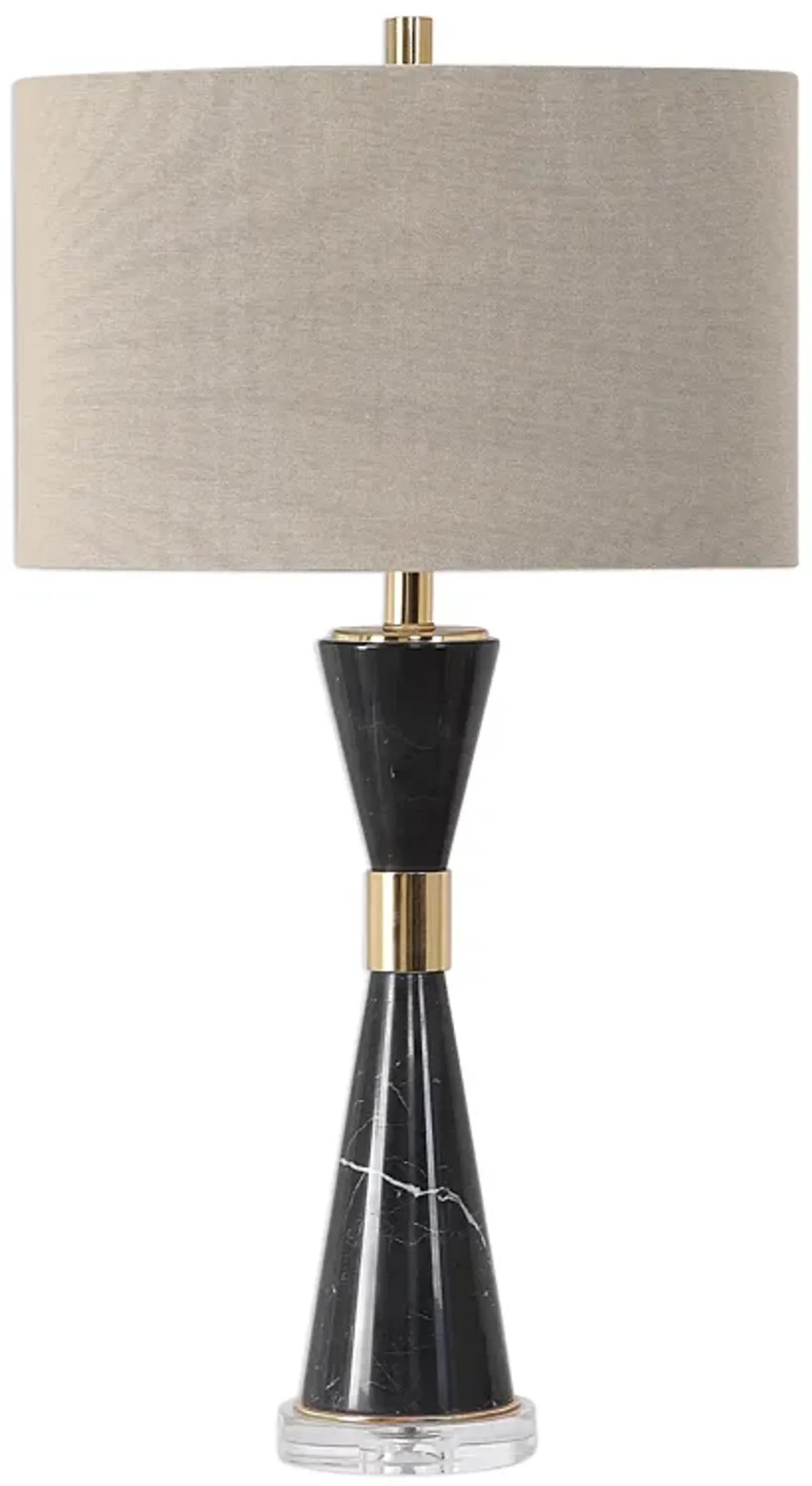 Alastair Black Marble Table Lamp