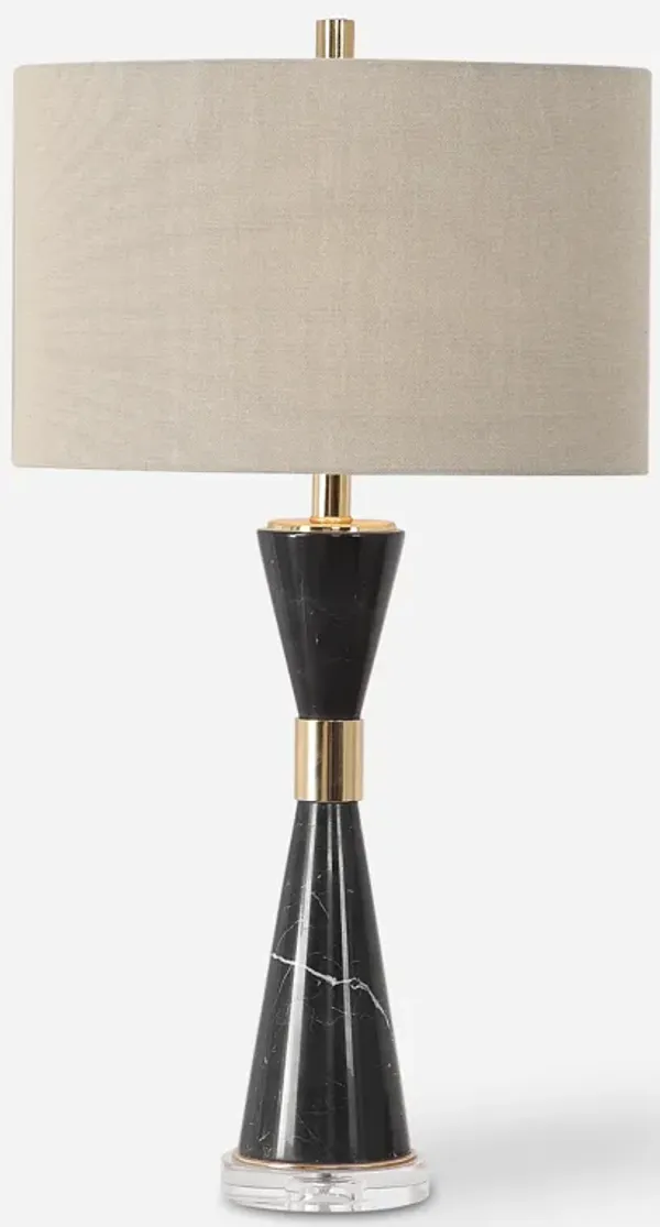 Alastair Black Marble Table Lamp