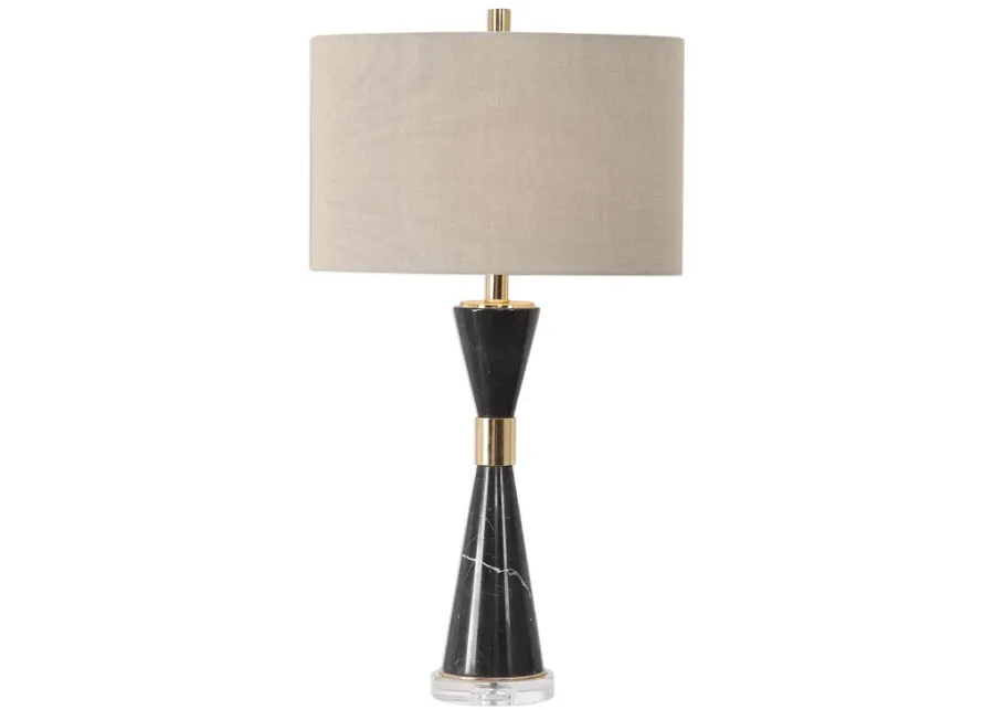 Alastair Black Marble Table Lamp