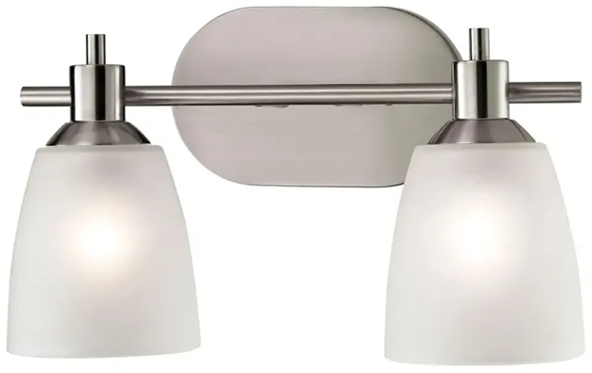 Jackson 14" Wide 2-Light Vanity Light - Brushed Nickel