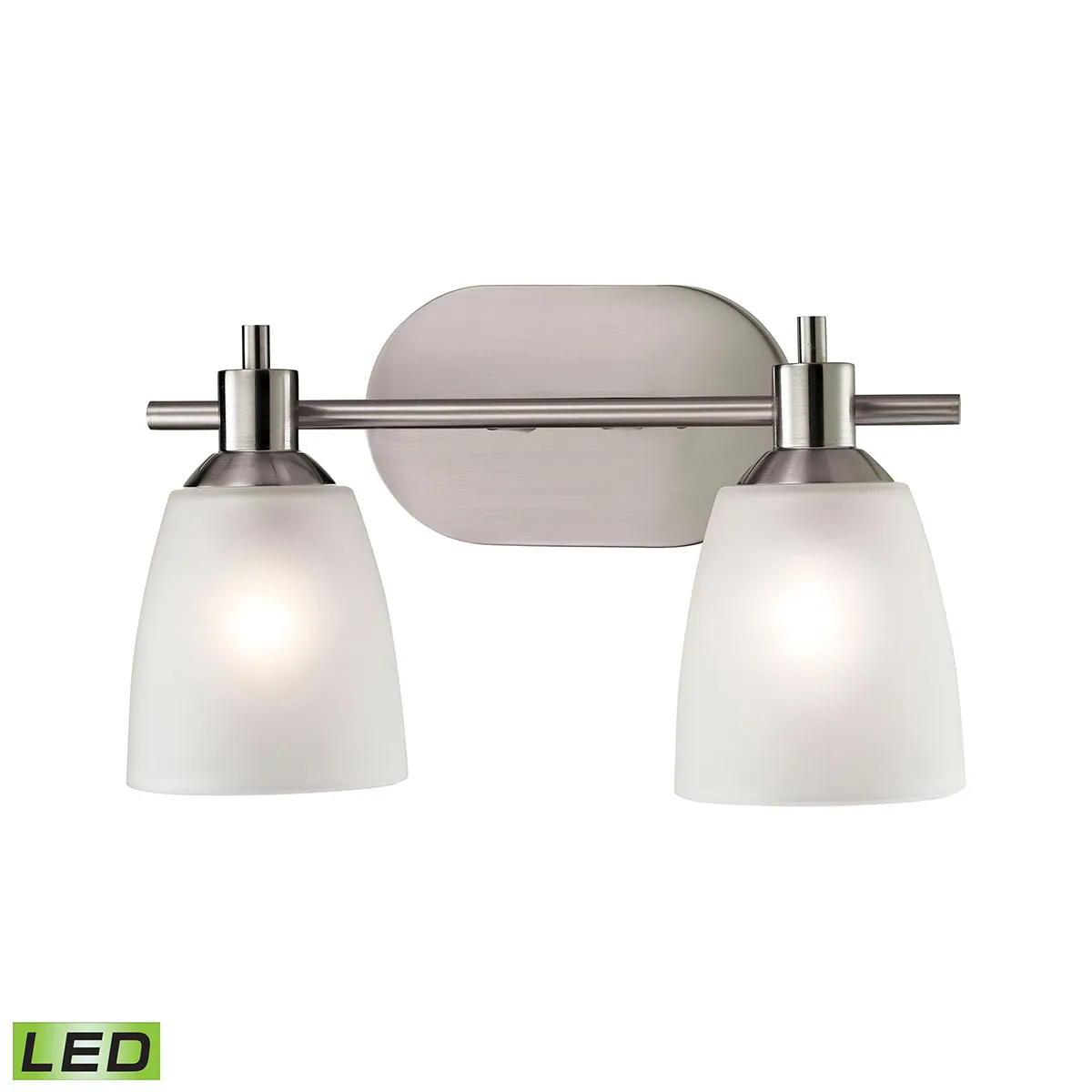 Jackson 14" Wide 2-Light Vanity Light - Brushed Nickel