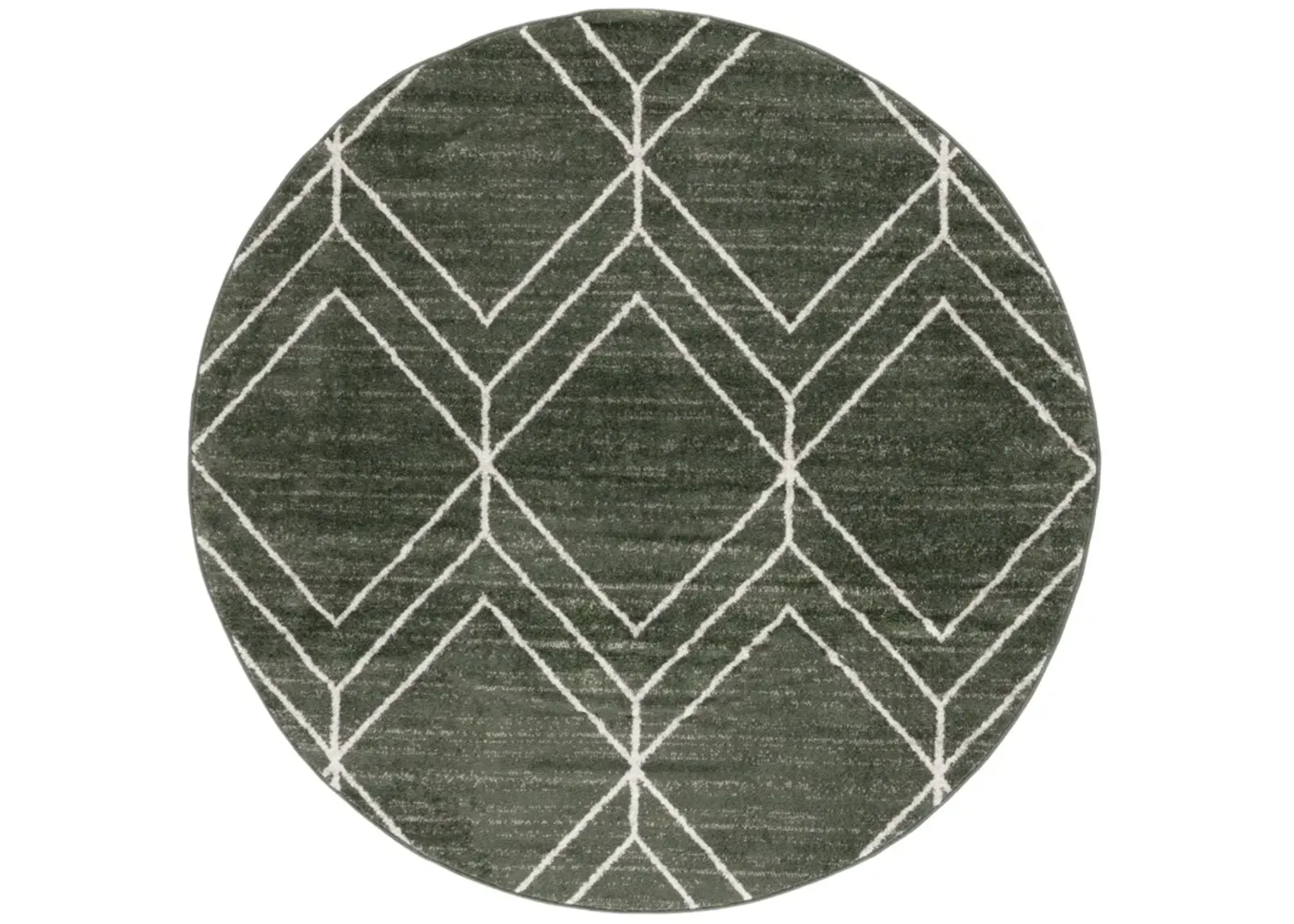 ADIRONDACK 241 DARK GREEN  6' x 6' Round Round Rug