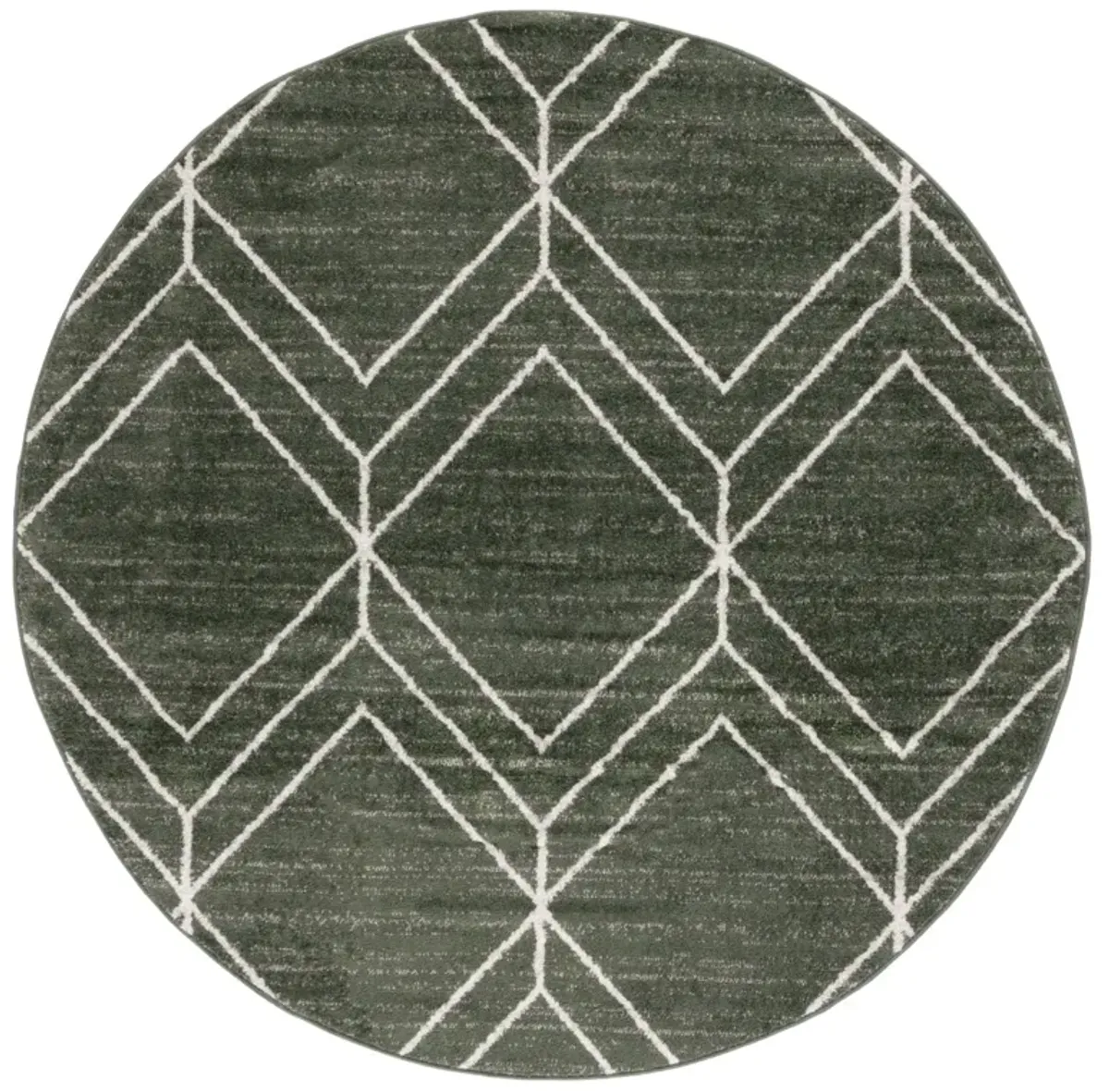 ADIRONDACK 241 DARK GREEN  6' x 6' Round Round Rug