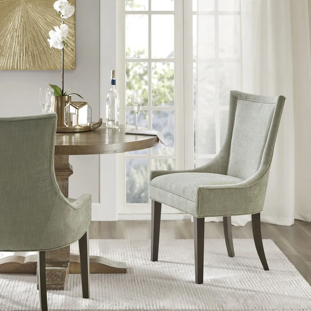 Madison Park Signature Ultra Light Green Multi Dining Side Chair (set of 2)