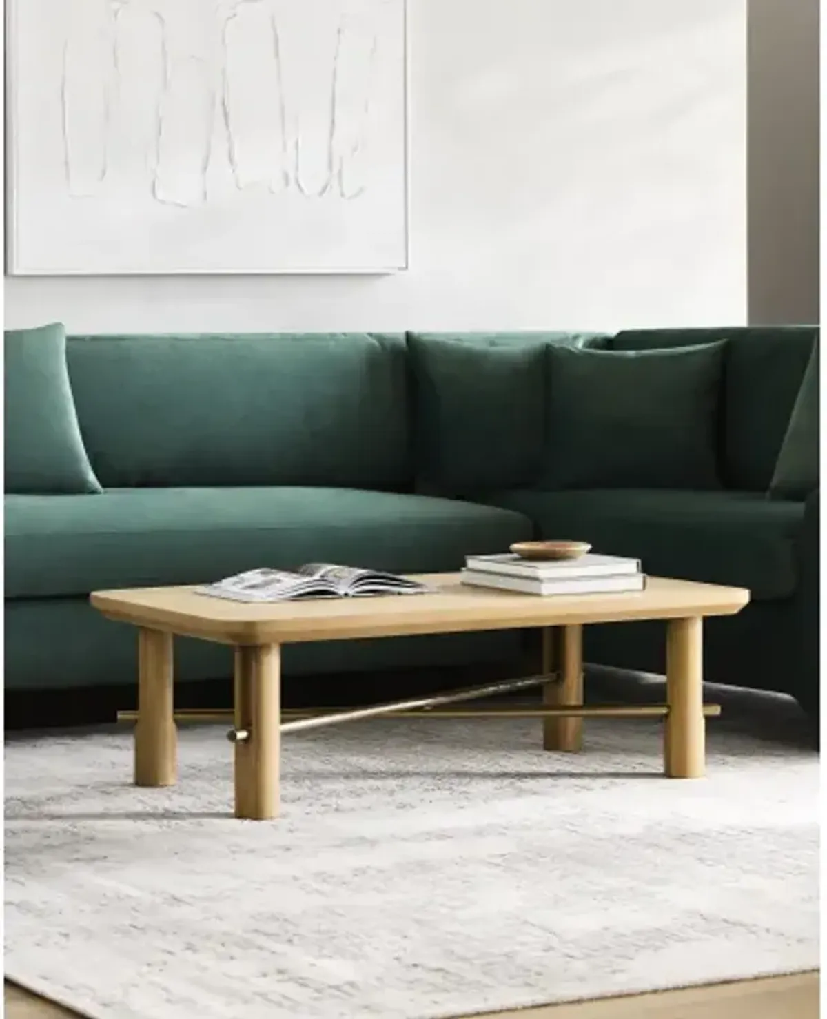 Valdo VLDO-002 16"H x 50"W x 28"D Coffee Table