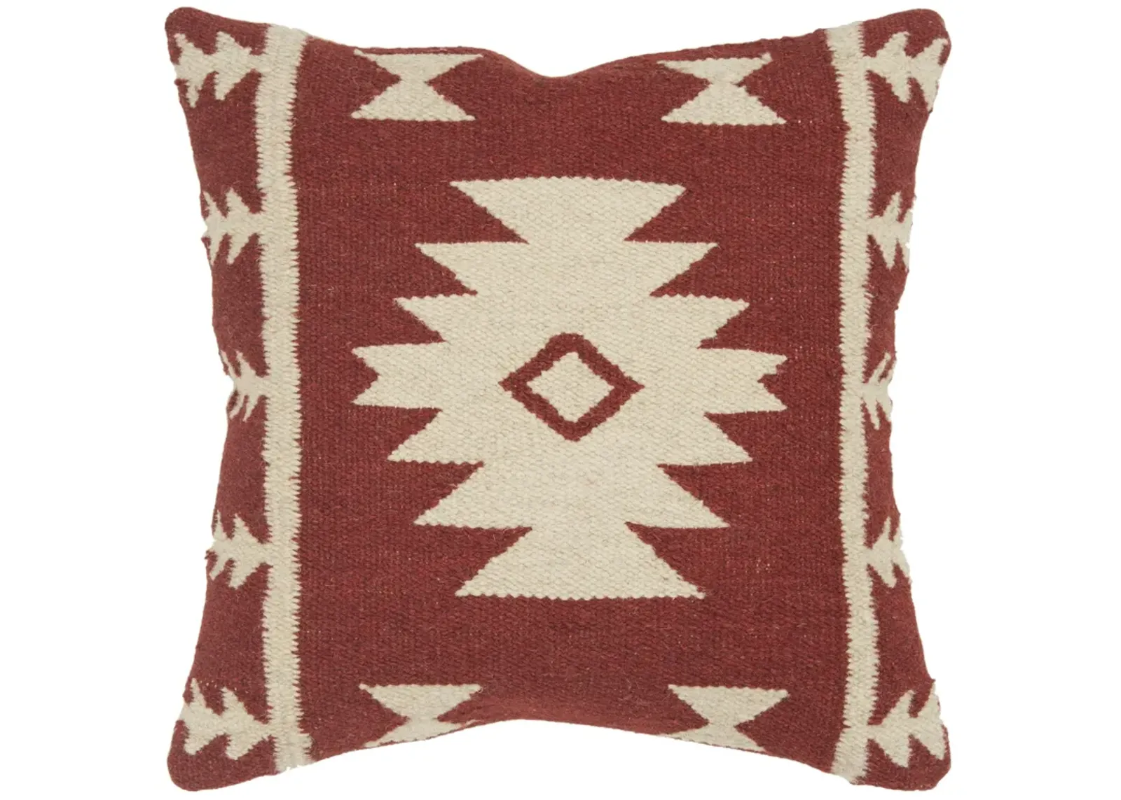 Southwestern Iconic Patterning Red Pillow