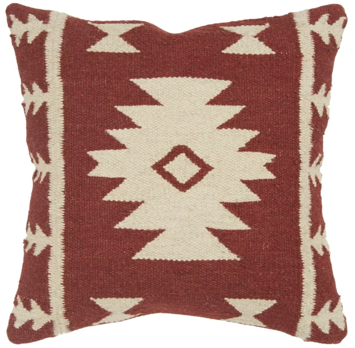 Southwestern Iconic Patterning Red Pillow