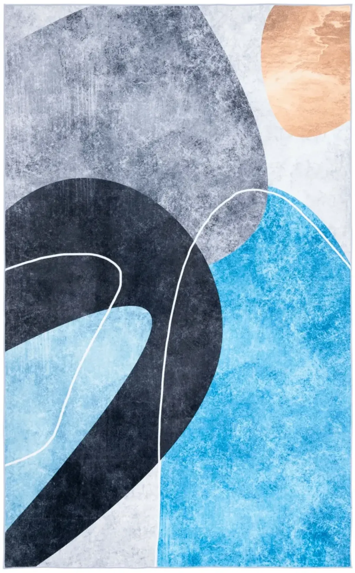 SANTA MONICA 837 DARK GREY  8' x 10' Large Rectangle Rug