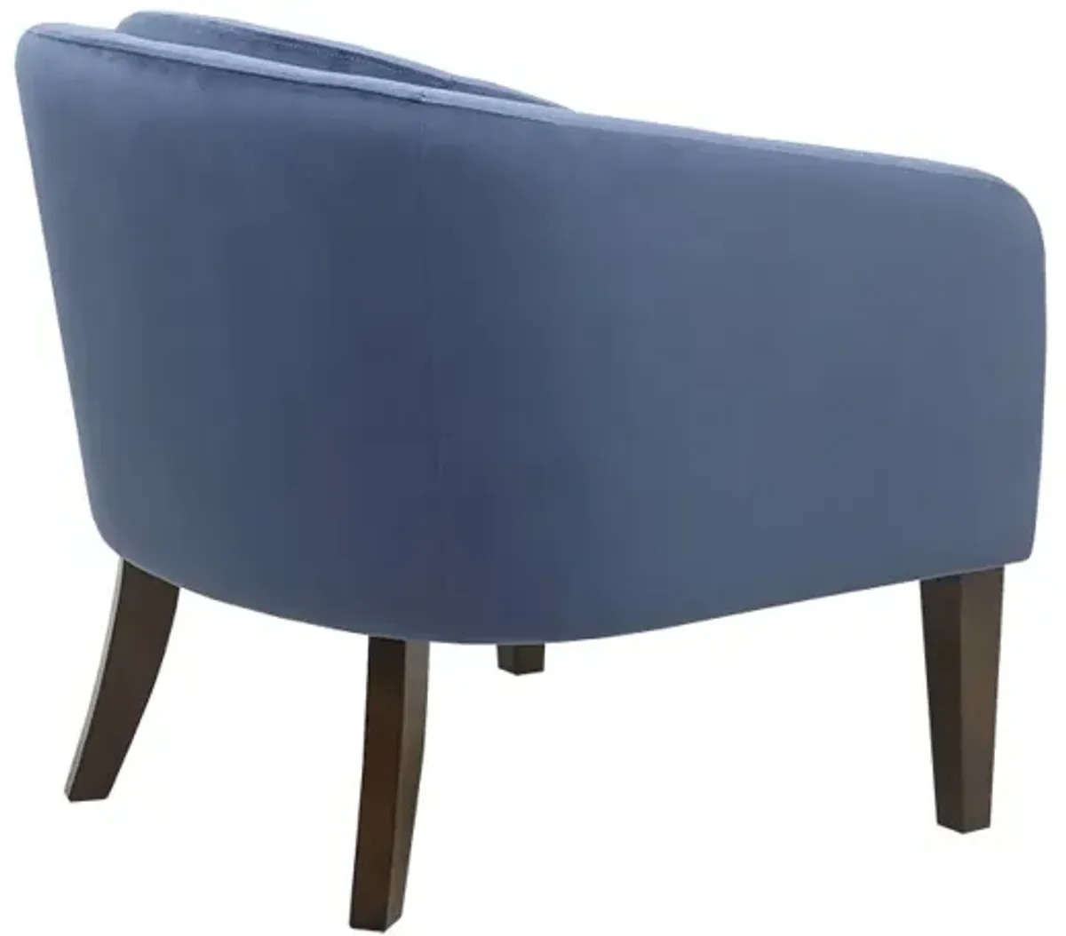 Madison Park Ian Blue Upholstered Tufted Mid-Century Accent Chair