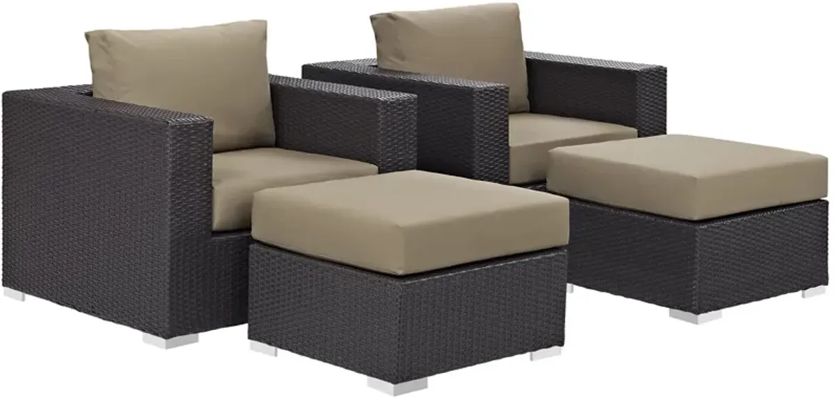 Convene 4-Piece Outdoor Armchair Set