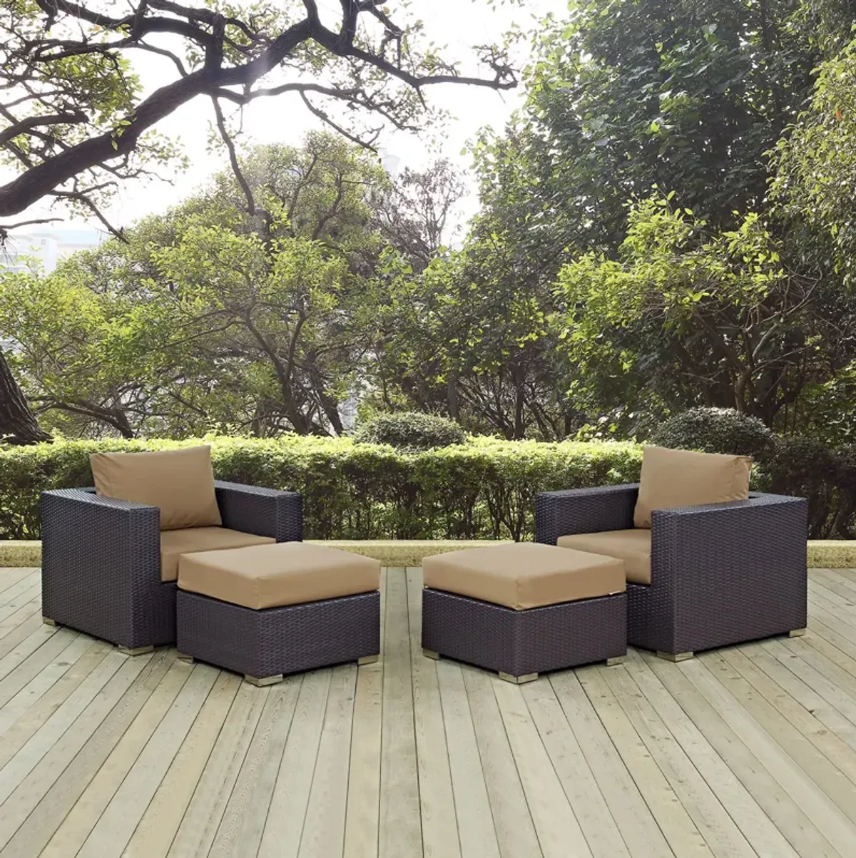 Convene 4-Piece Outdoor Armchair Set