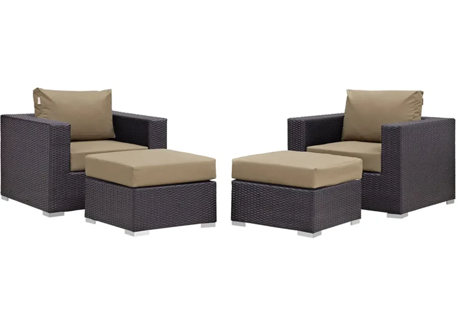 Convene 4-Piece Outdoor Armchair Set