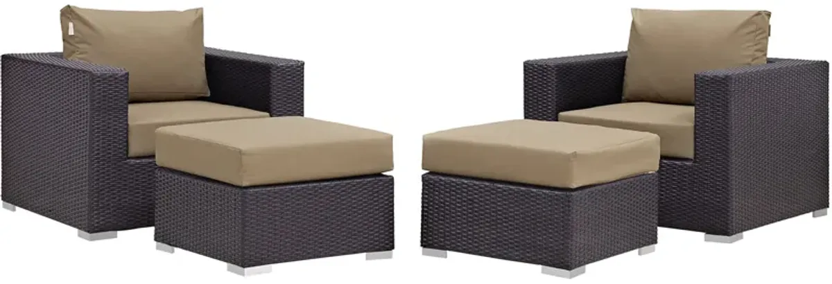 Convene 4-Piece Outdoor Armchair Set