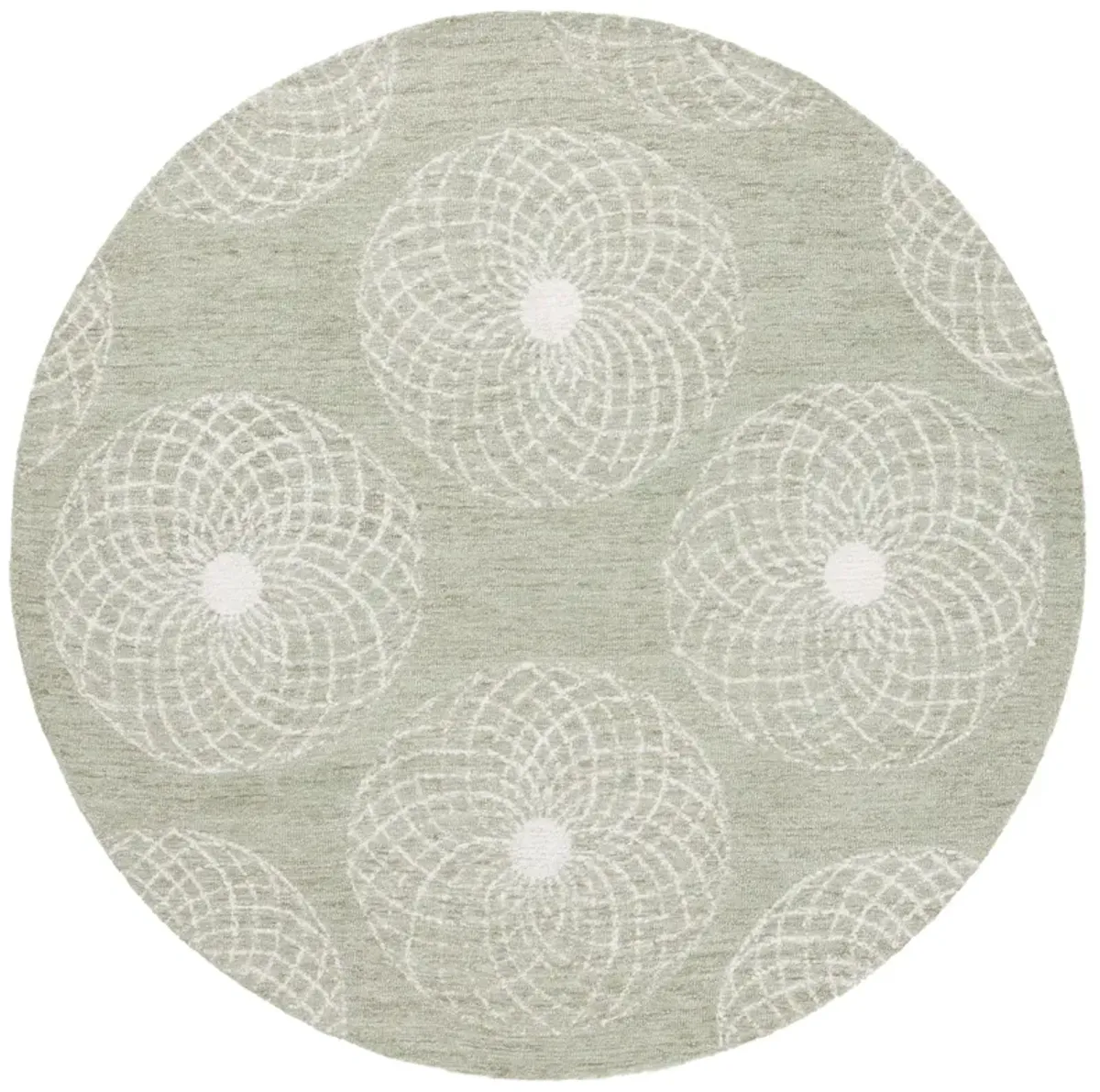 EBONY Hand Tufted 6' x 6' Round area rug