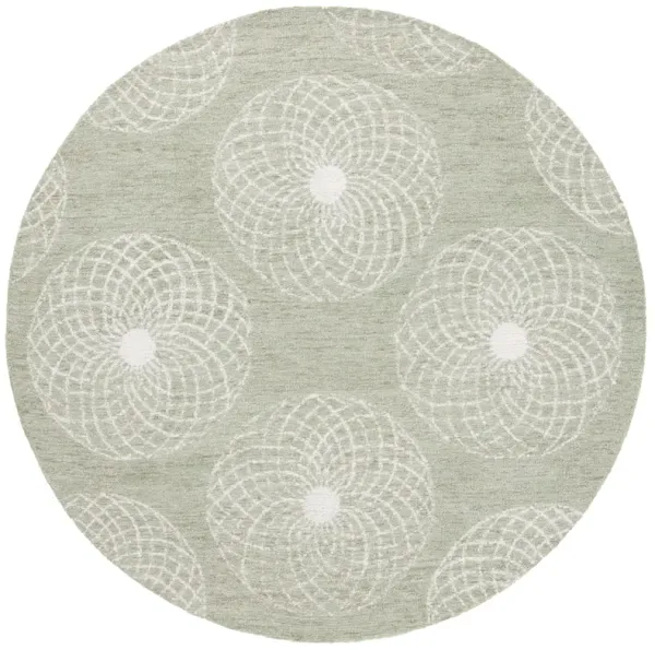 EBONY Hand Tufted 6' x 6' Round area rug