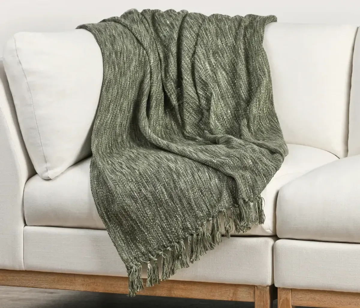 TC Sharma Cedar Green Throw Blanket 50"x70"