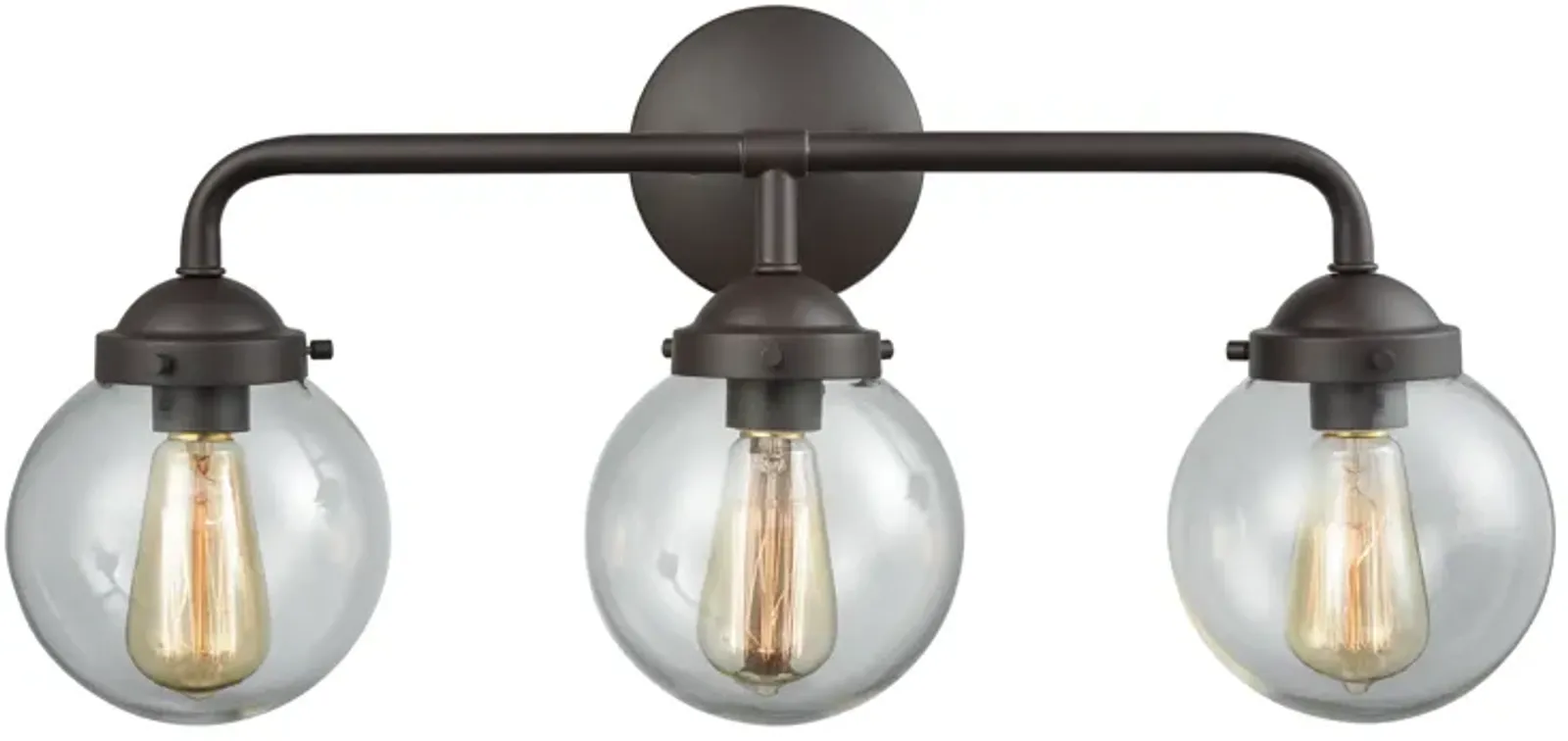 Beckett 24" Wide 3-Light Vanity Light - Oil Rubbed Bronze