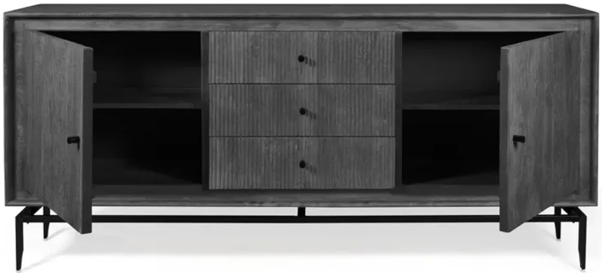 Camilo 3-Door Wood 69" Sideboard