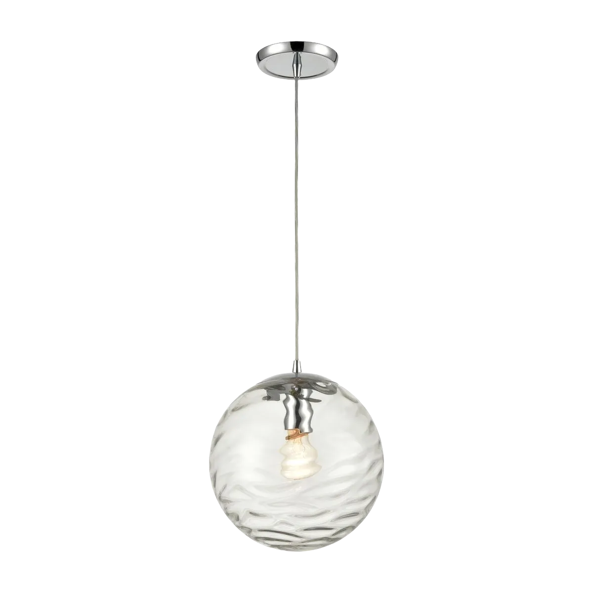 Waters Edge 10" Wide 1-Light Mini Pendant - Polished Chrome