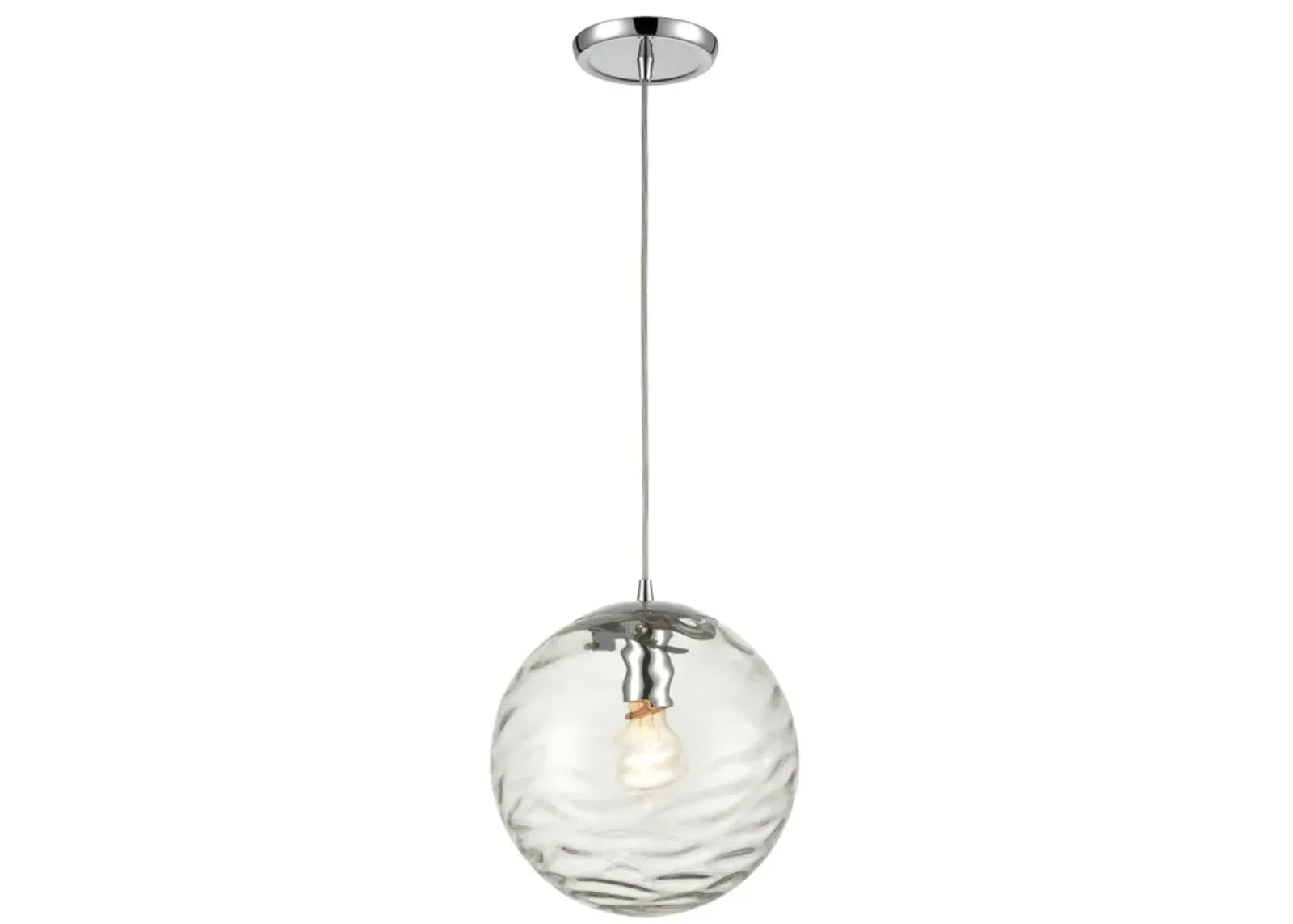 Waters Edge 10" Wide 1-Light Mini Pendant - Polished Chrome