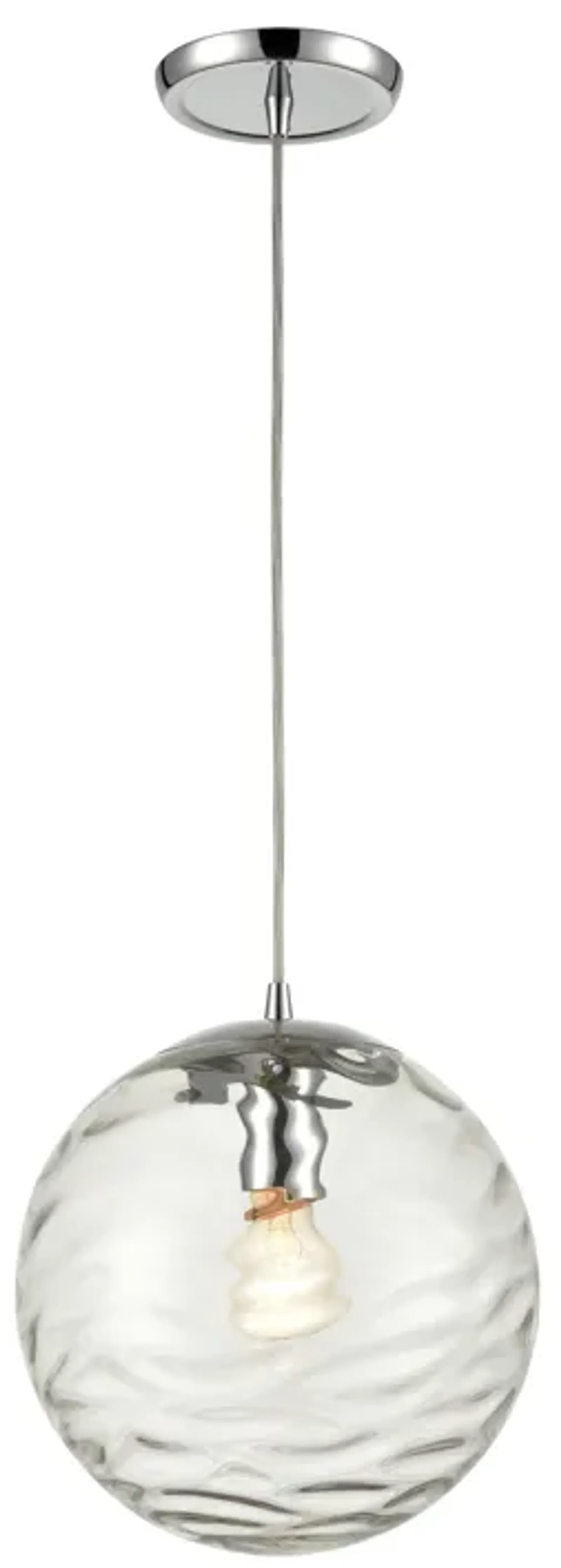 Waters Edge 10" Wide 1-Light Mini Pendant - Polished Chrome