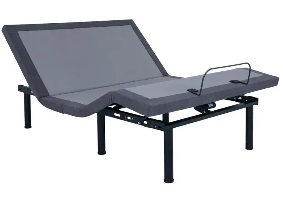 Clara Eastern King Adjustable Bed Base Grey and Black