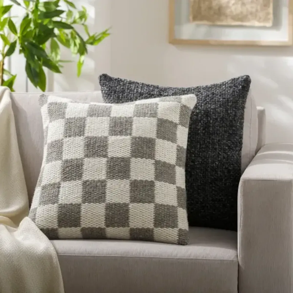 Preethi EET-001 20"L x 20"W Accent Pillow  - Poly Insert