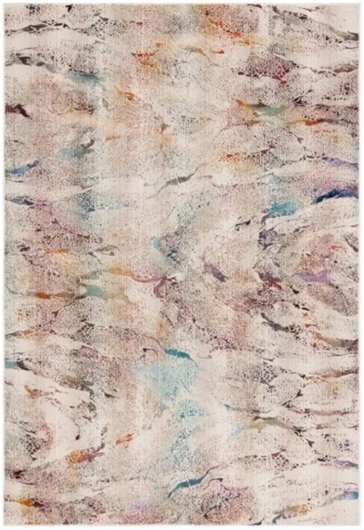 RAINBOW 656 Blue 8' X 10' Large Rectangle Rug