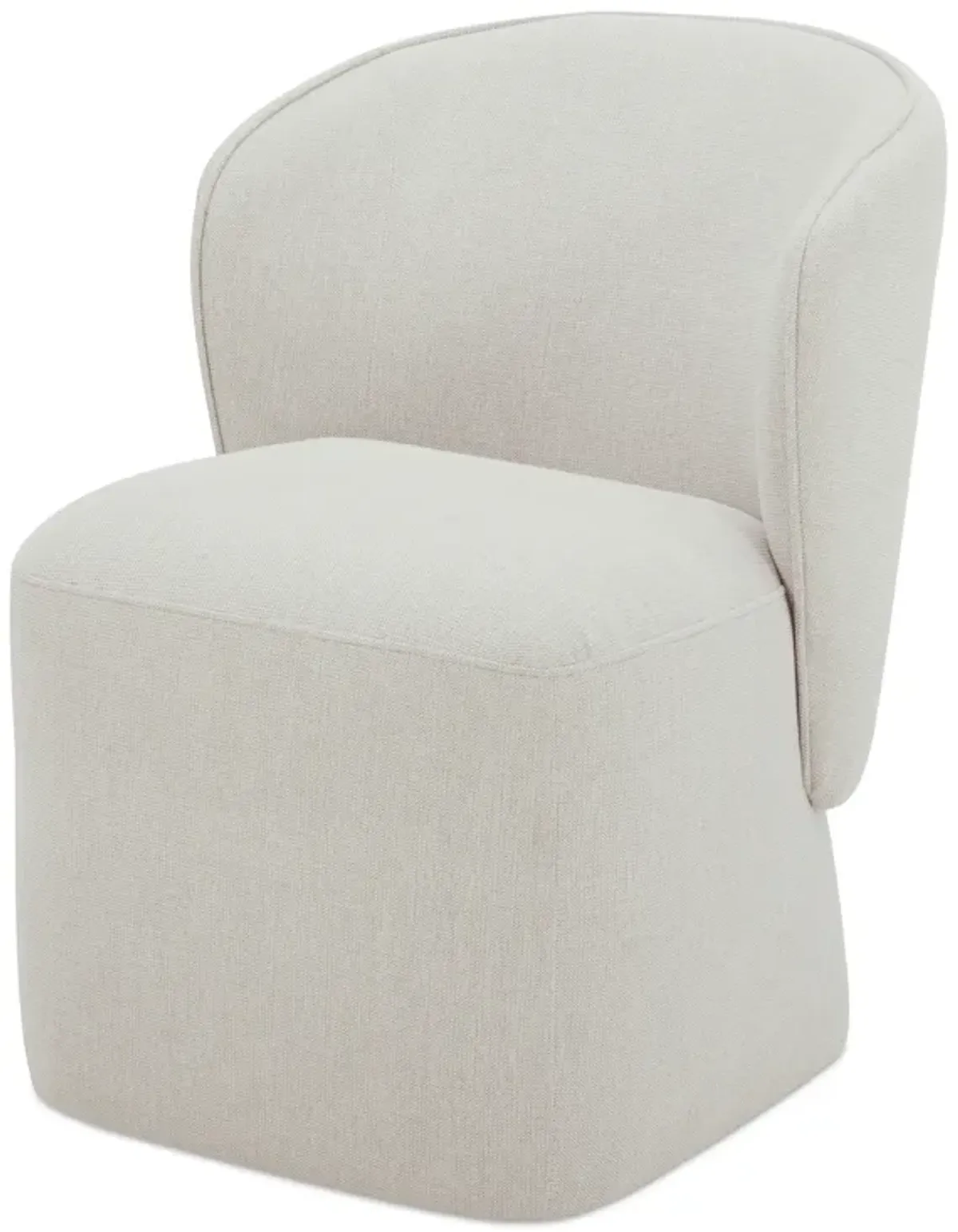 LARSON ROLLING DINING CHAIR PERFORMANCE FABRIC