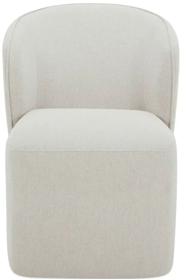 LARSON ROLLING DINING CHAIR PERFORMANCE FABRIC