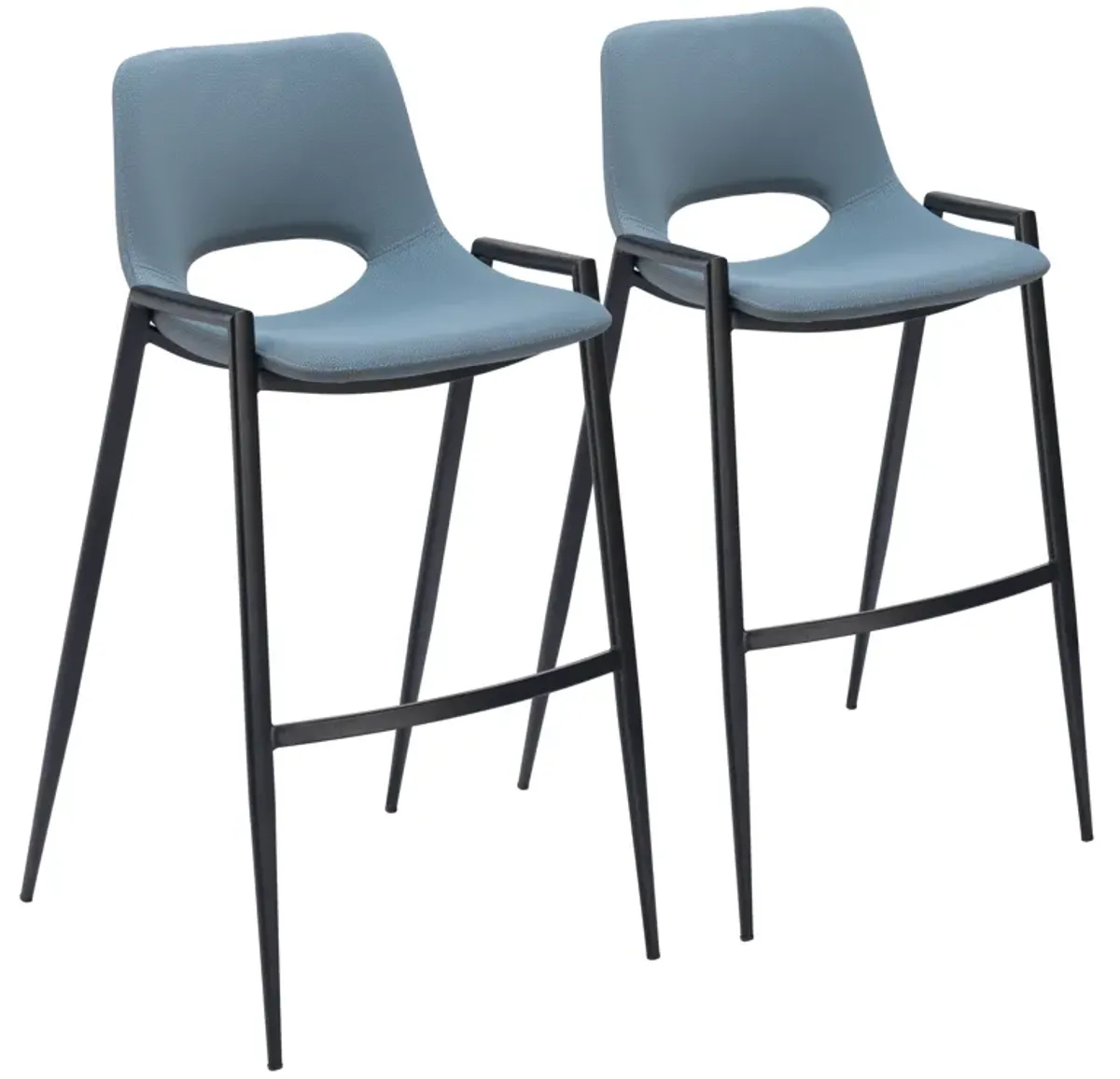 Desi Barstool (Set of 2) Blue