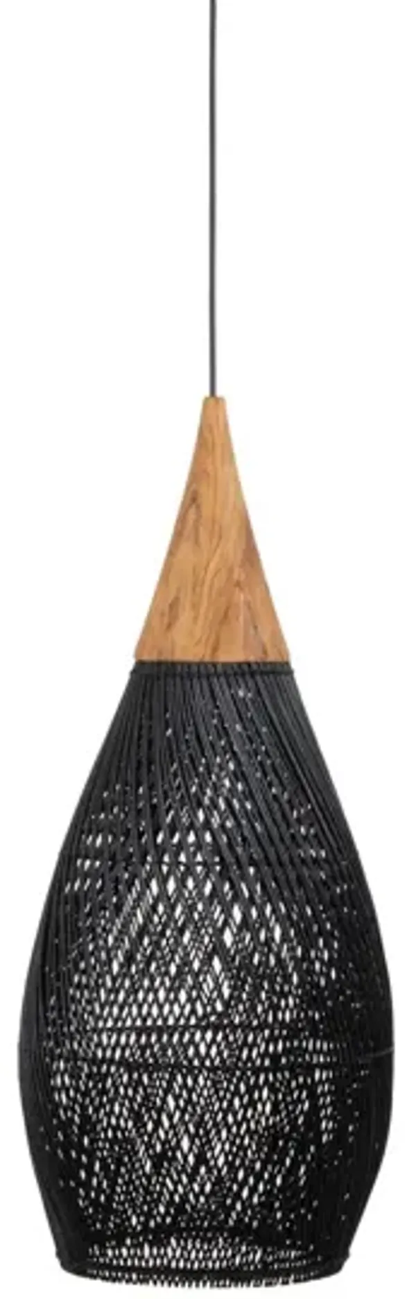 D-Bodhi Horn Pendant Large - Black