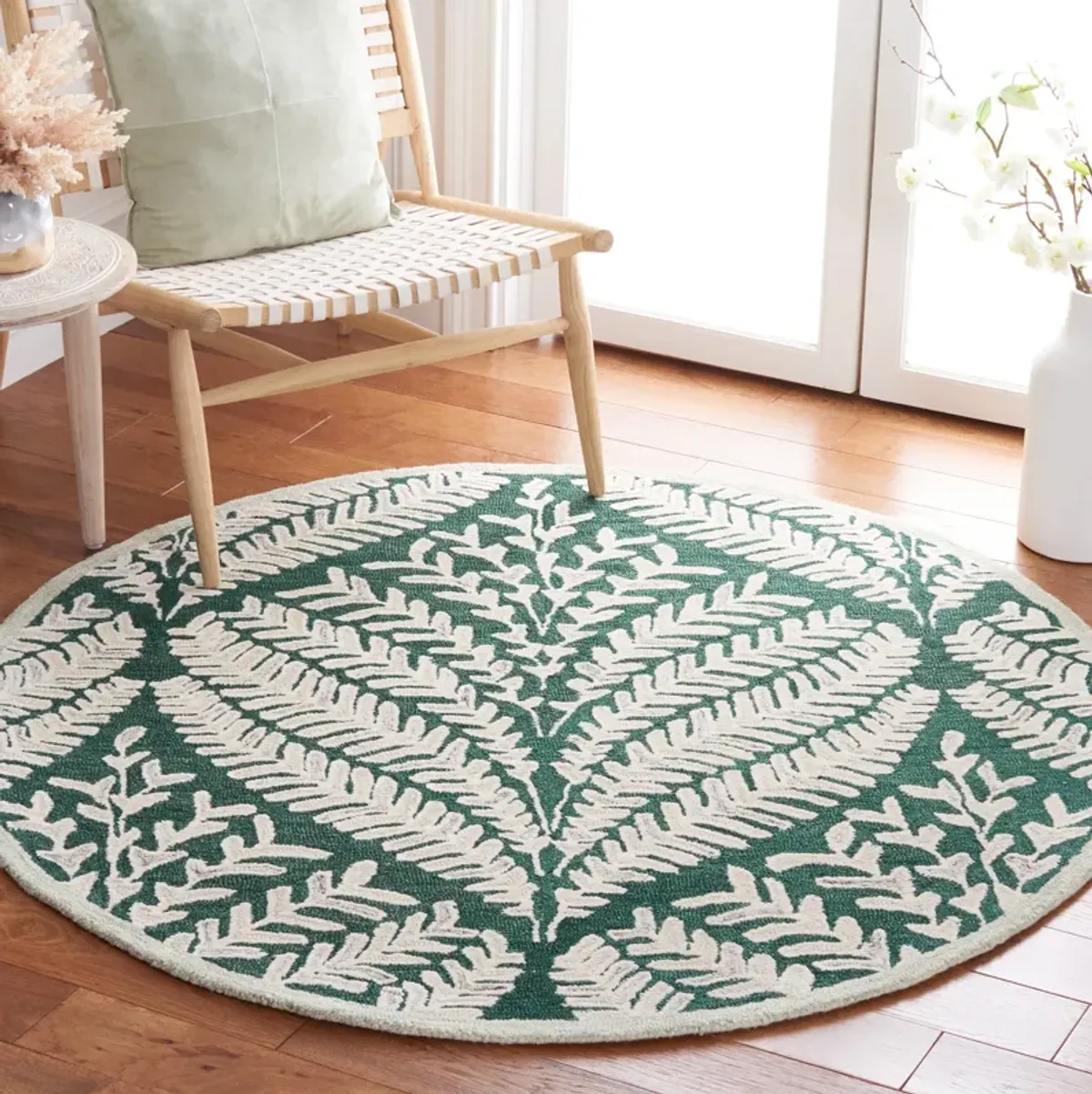 CAPRI Hand Tufted 3' x 3' Round area rug