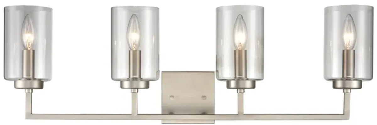 West End 29.75" Wide 4-Light Vanity Light - Brushed Nickel