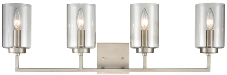 West End 29.75" Wide 4-Light Vanity Light - Brushed Nickel