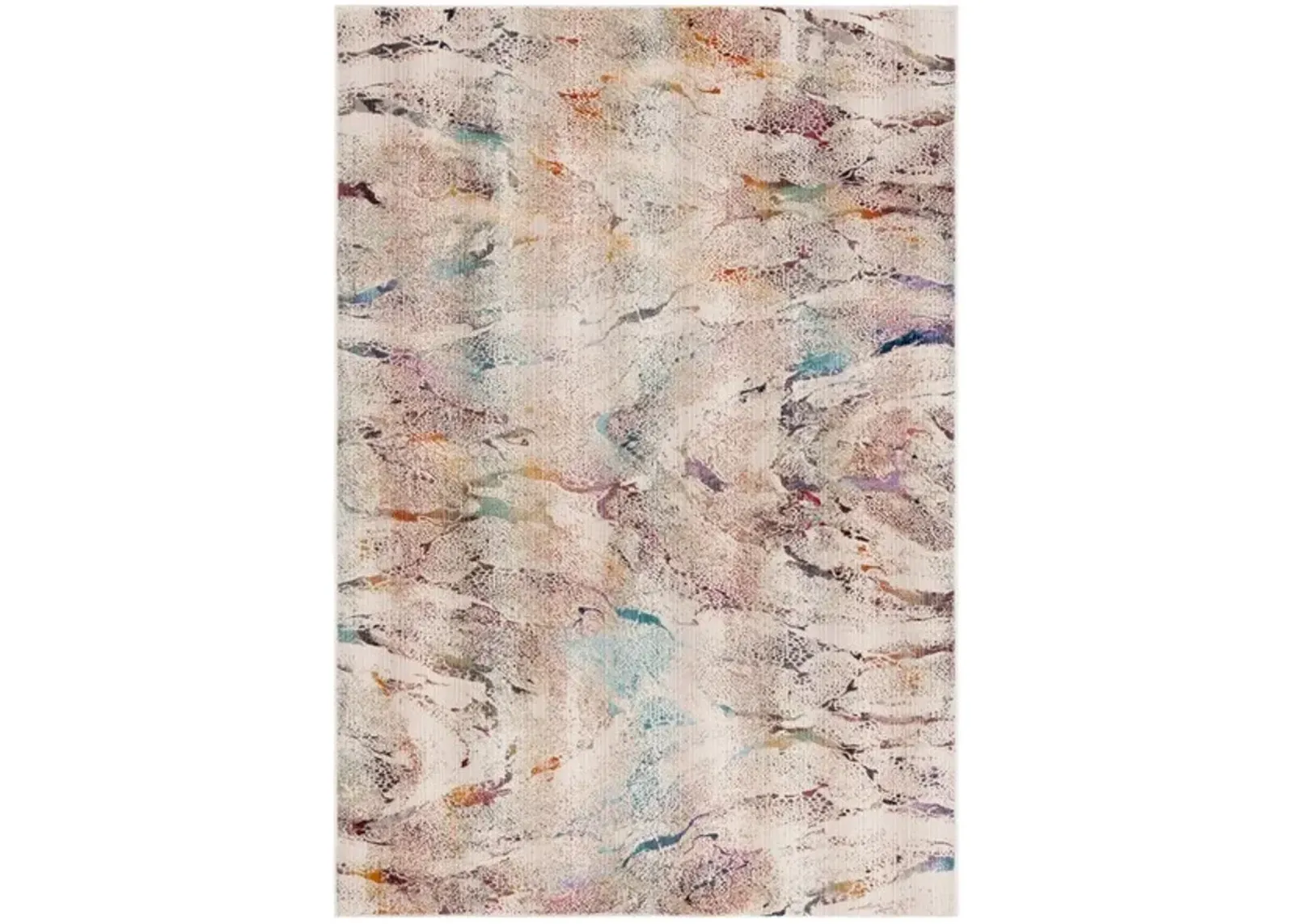 RAINBOW 656 Blue 8' X 10' Large Rectangle Rug