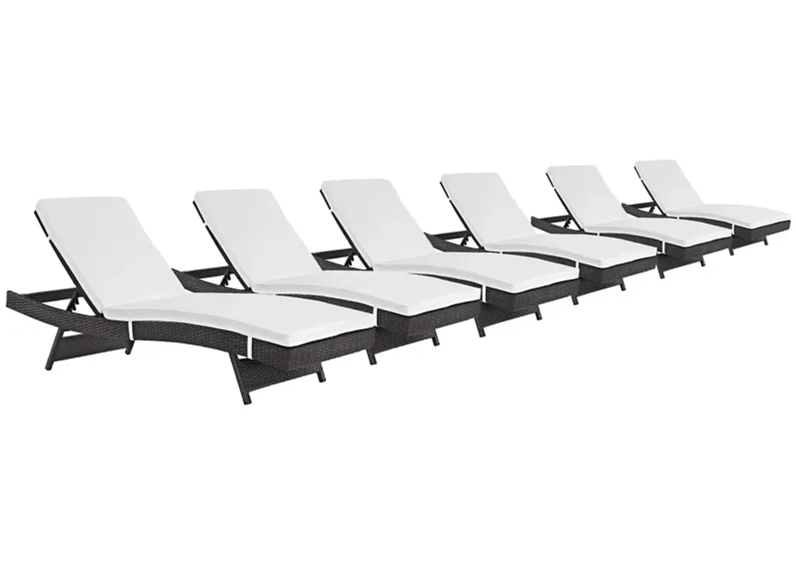 Convene Chaise Outdoor Patio Set of 6