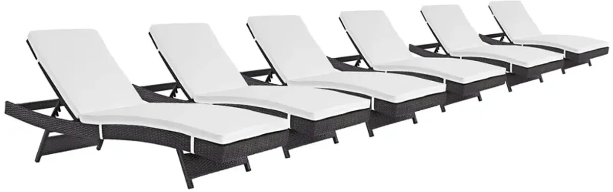 Convene Chaise Outdoor Patio Set of 6