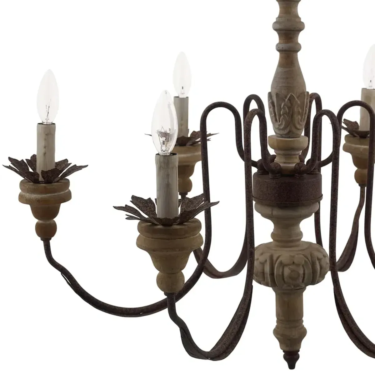 Bountiful Vintage French Pendant Ceiling Light Candelabra Chandelier