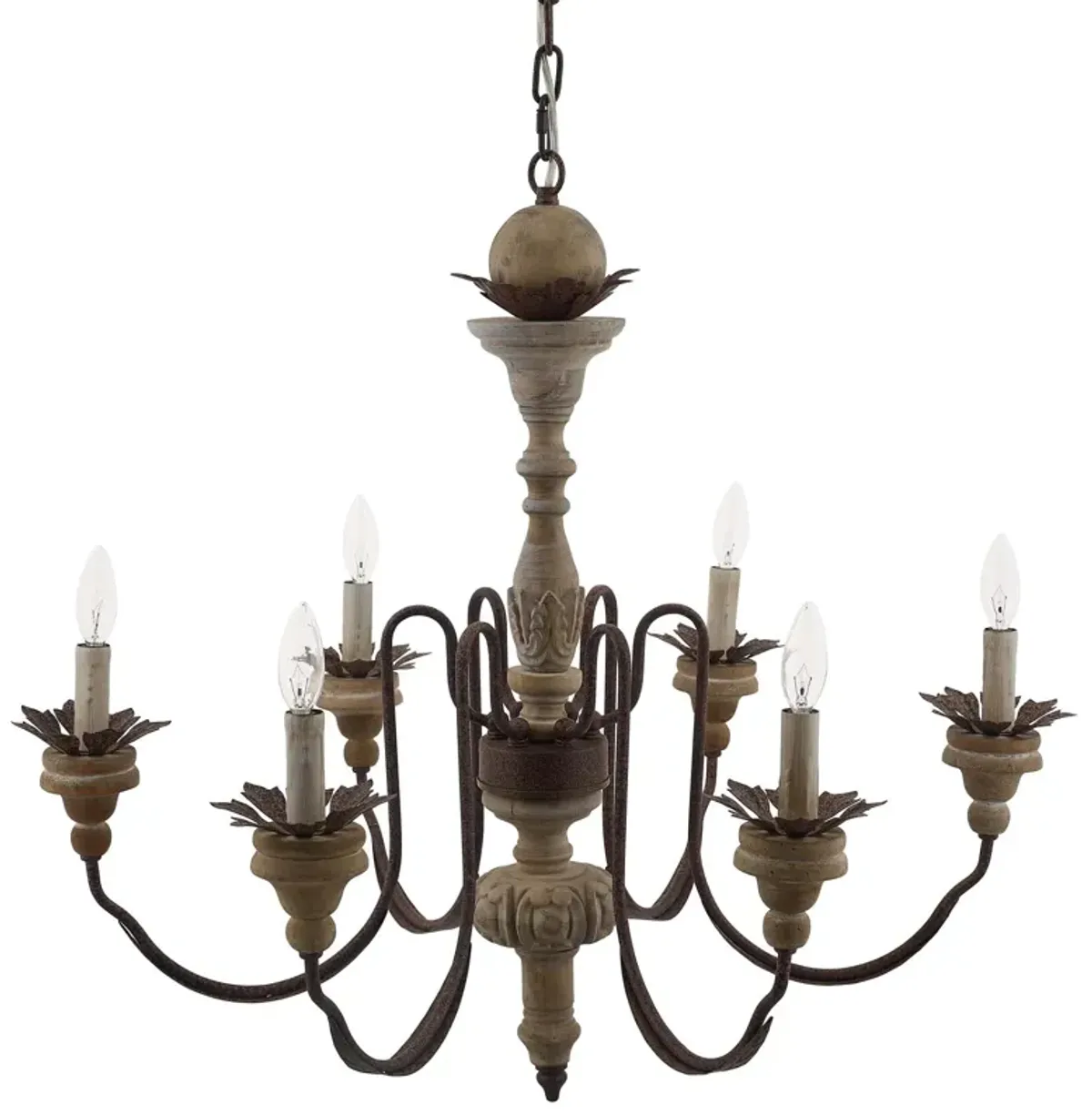 Bountiful Vintage French Pendant Ceiling Light Candelabra Chandelier