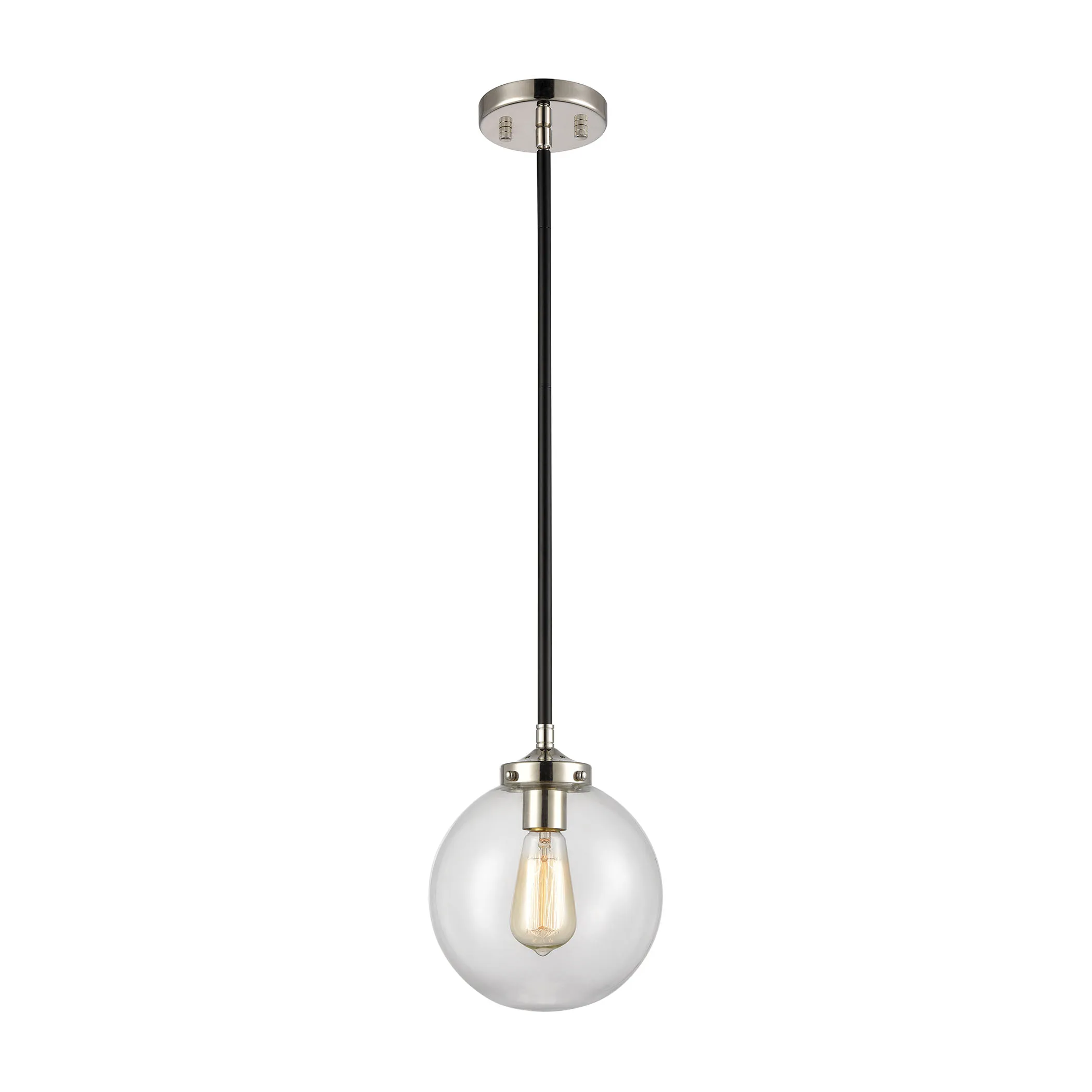 Boudreaux 8" Wide 1-Light Mini Pendant - Matte Black