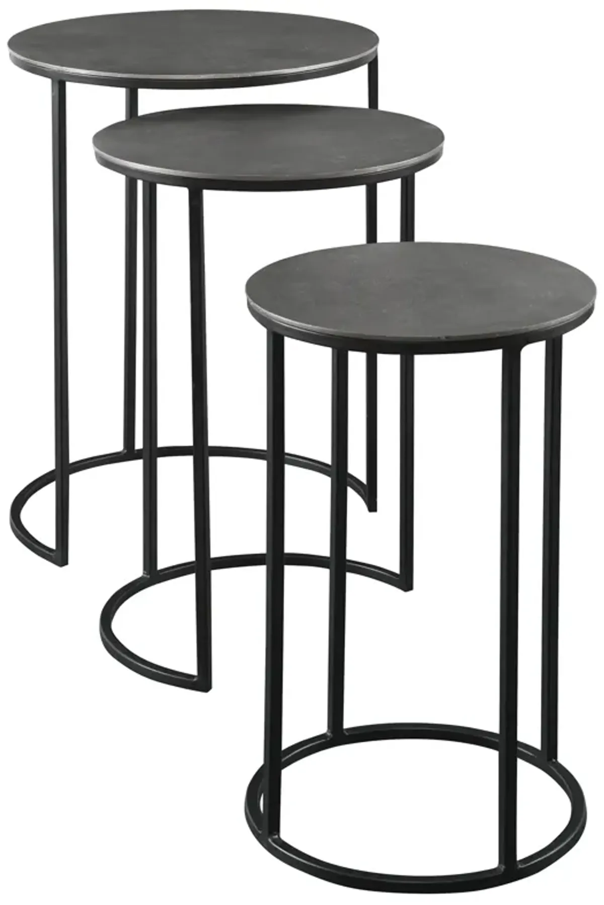 Erik Metal Nesting Tables, S/3