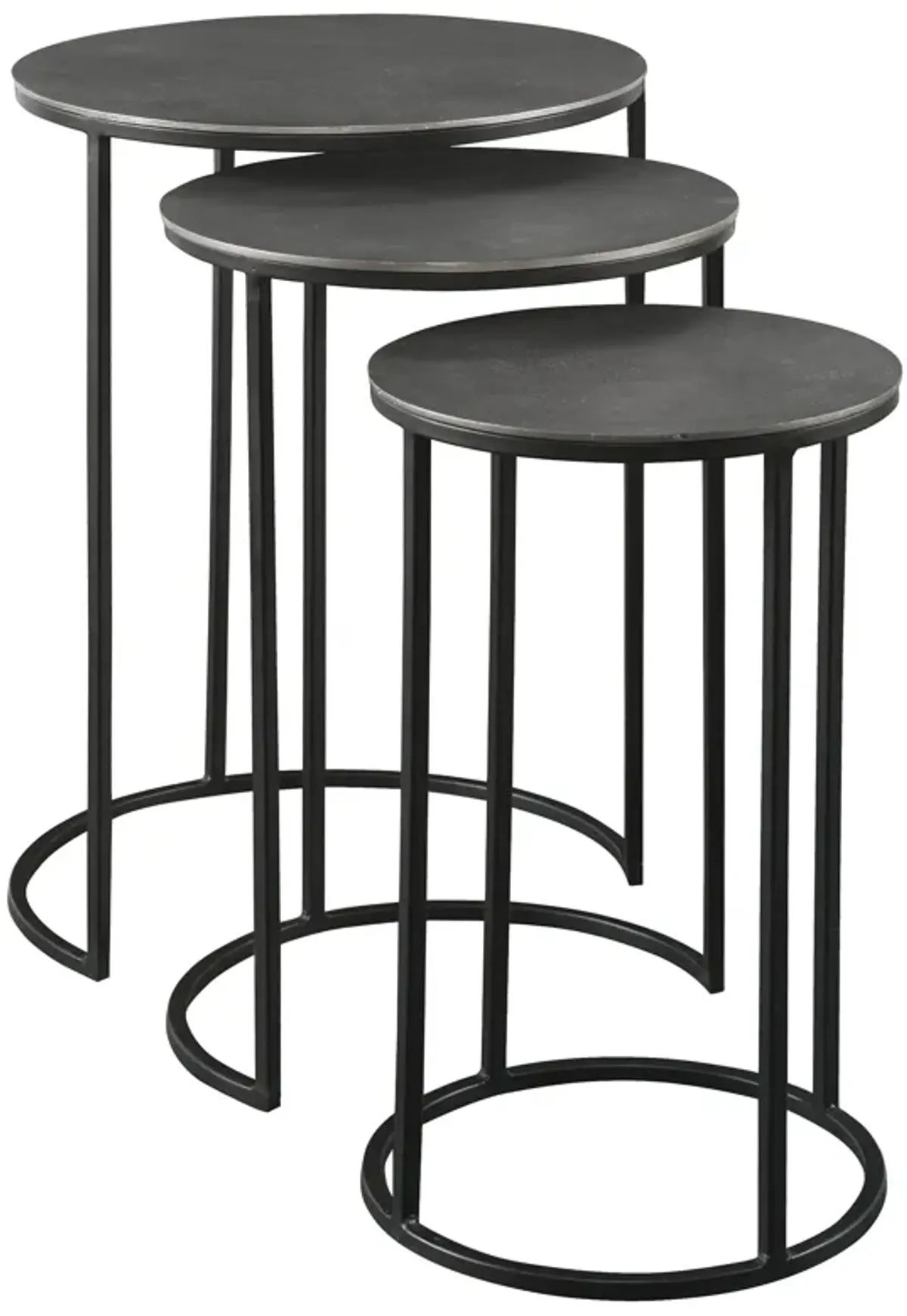 Erik Metal Nesting Tables, S/3