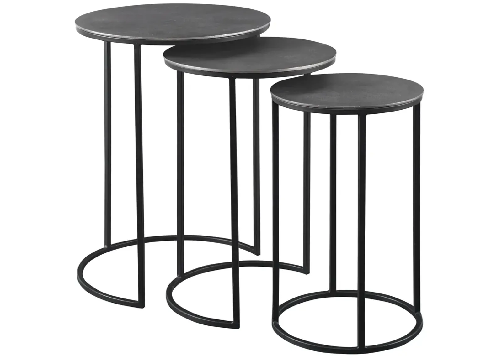 Erik Metal Nesting Tables, S/3