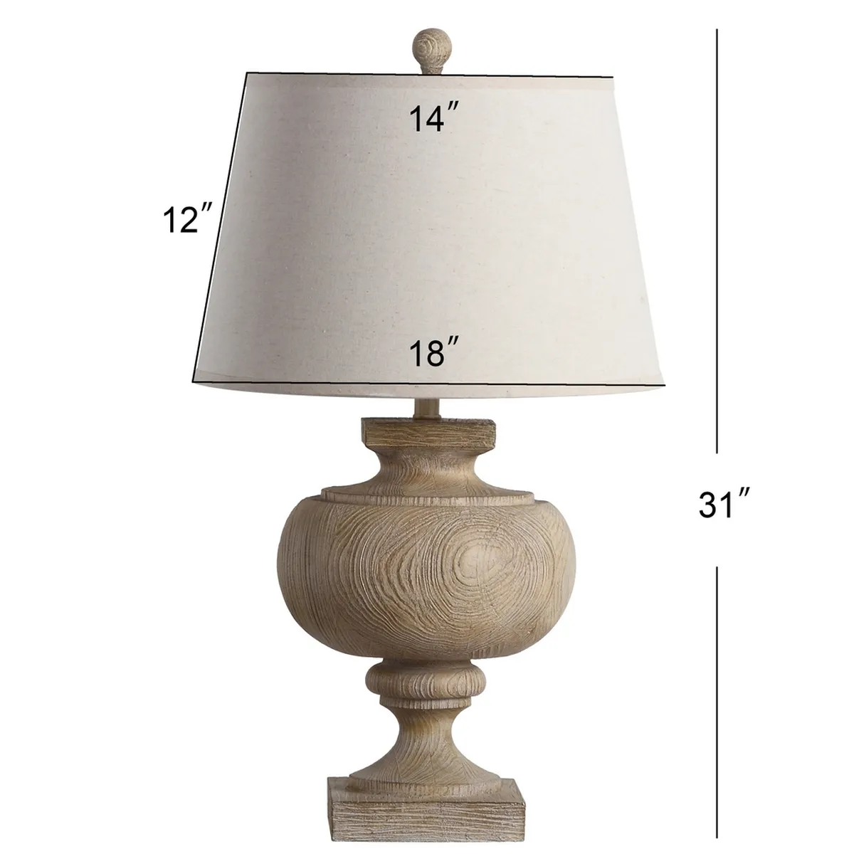 Prescott 31-Inch Wood Table Lamp