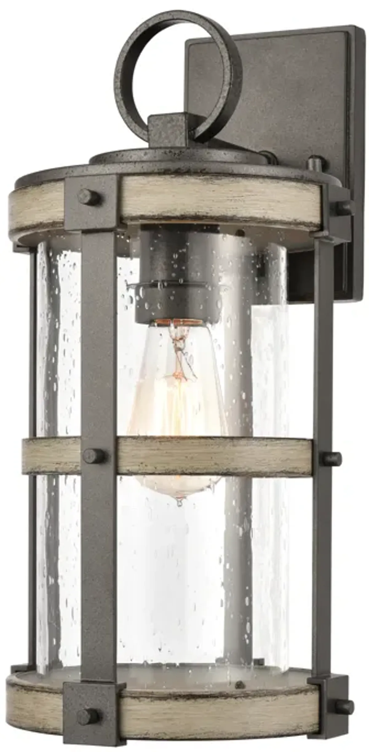 Crenshaw 16" High 1-Light Outdoor Sconce - Anvil Iron