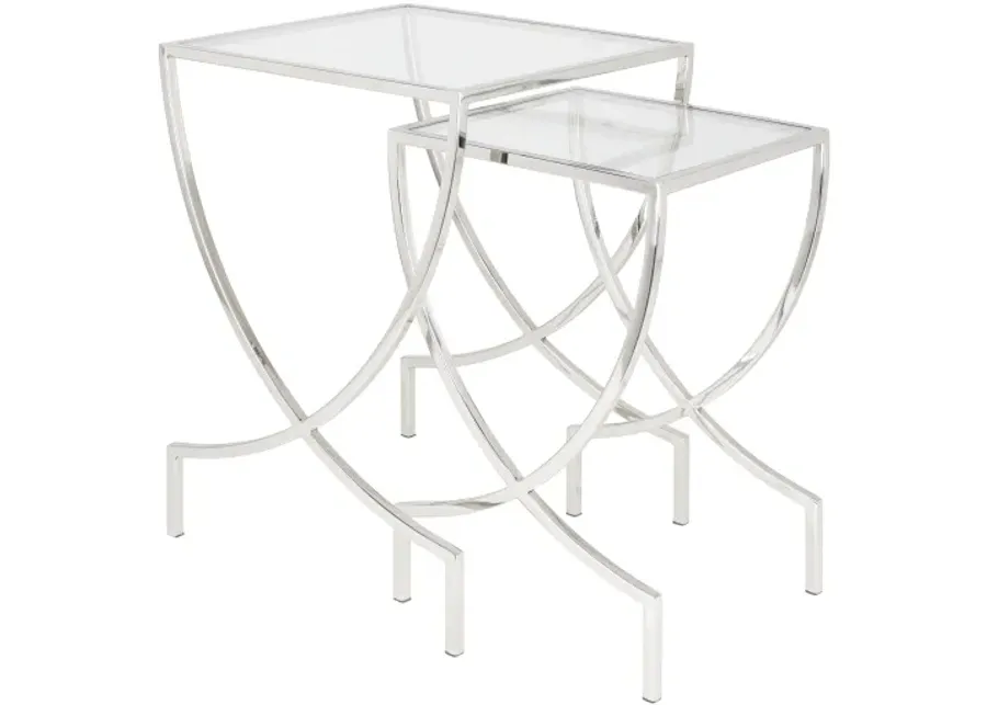 Zareen ZRN-002 24"H x 18"W x 18"D,  22"H x 14"W x 14"D End Table