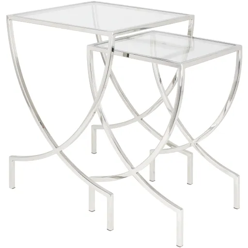 Zareen ZRN-002 24"H x 18"W x 18"D,  22"H x 14"W x 14"D End Table