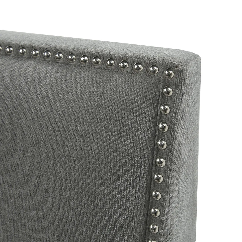 Madison Park Circa Grey Upholstered Swivel Chair